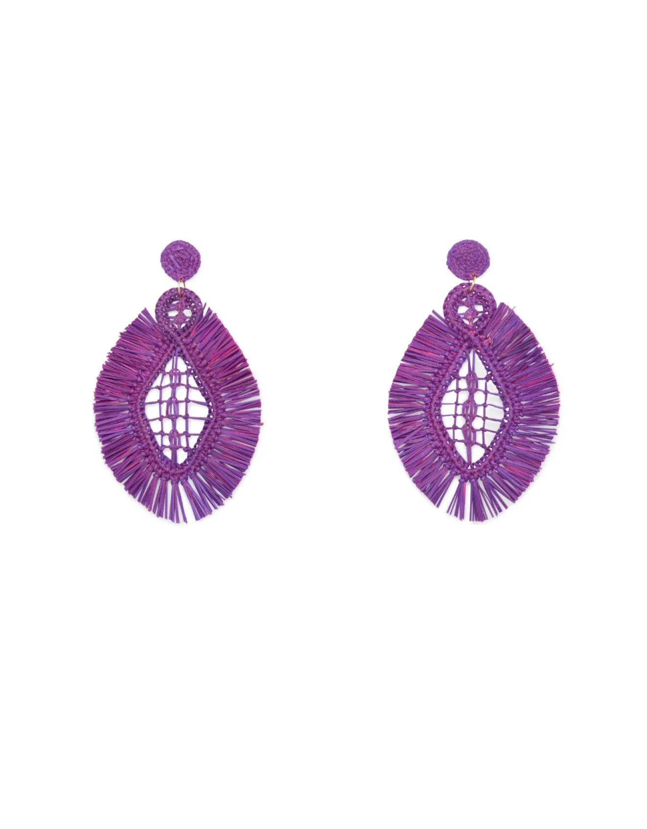 Miphai Bijoux-Boucle d'oreille violette Palma Manizales