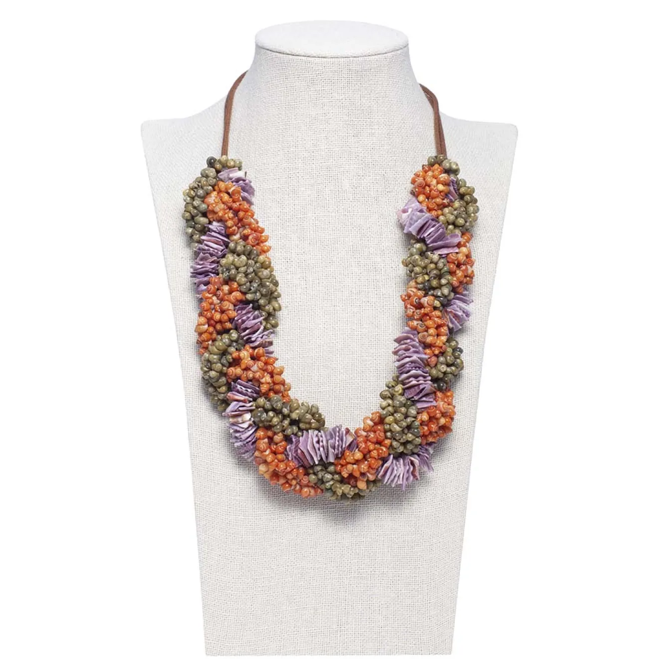 Miphai Bijoux-Collier Bigaro Violet Court