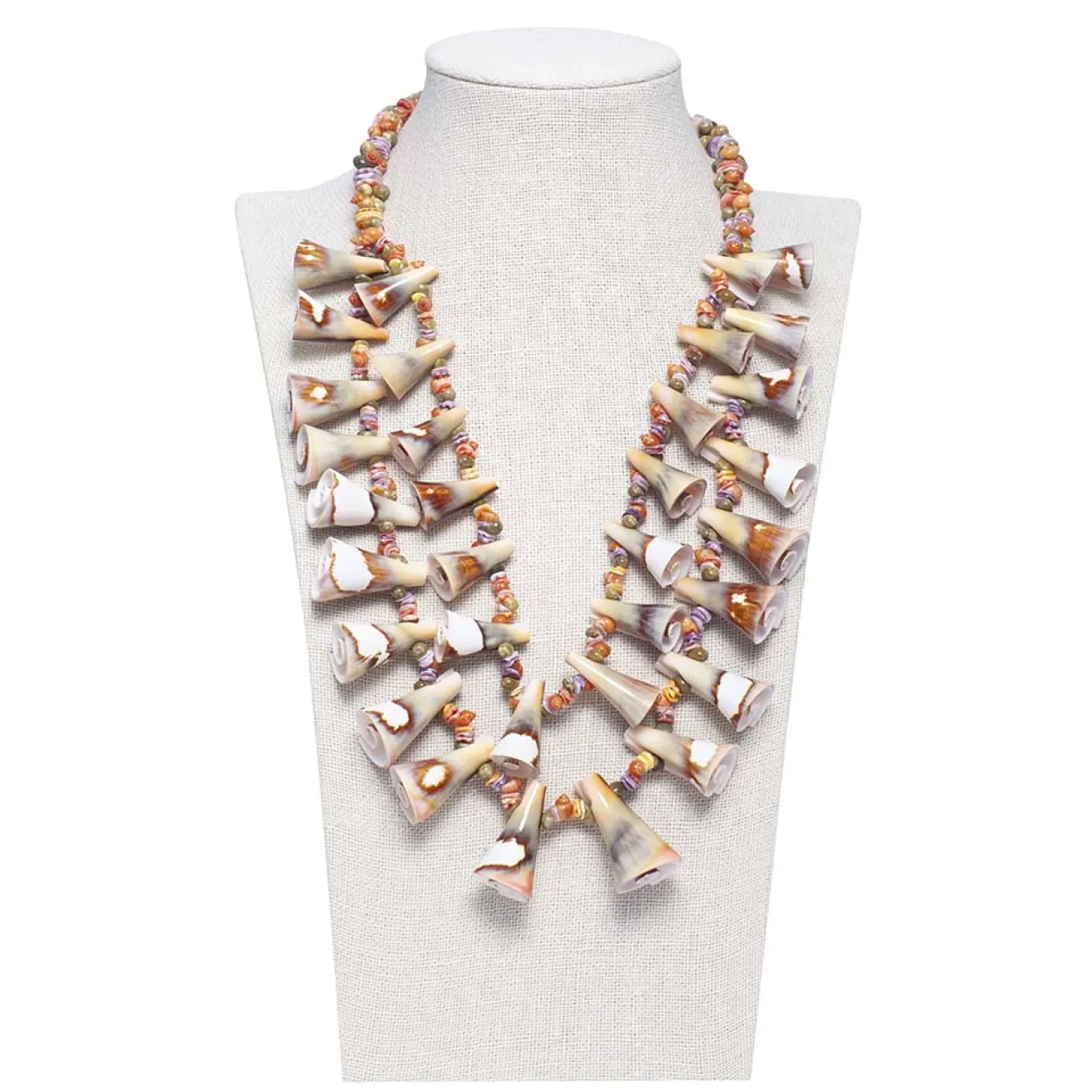 Miphai Bijoux-Collier Court Double Atlantique