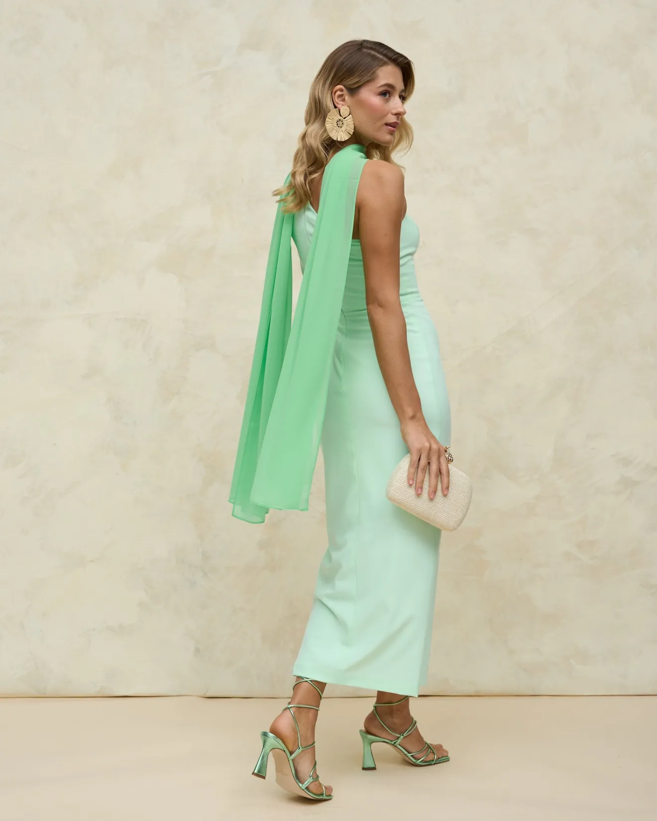 Miphai Outlet | Robes-Robe Chiara vert menthe