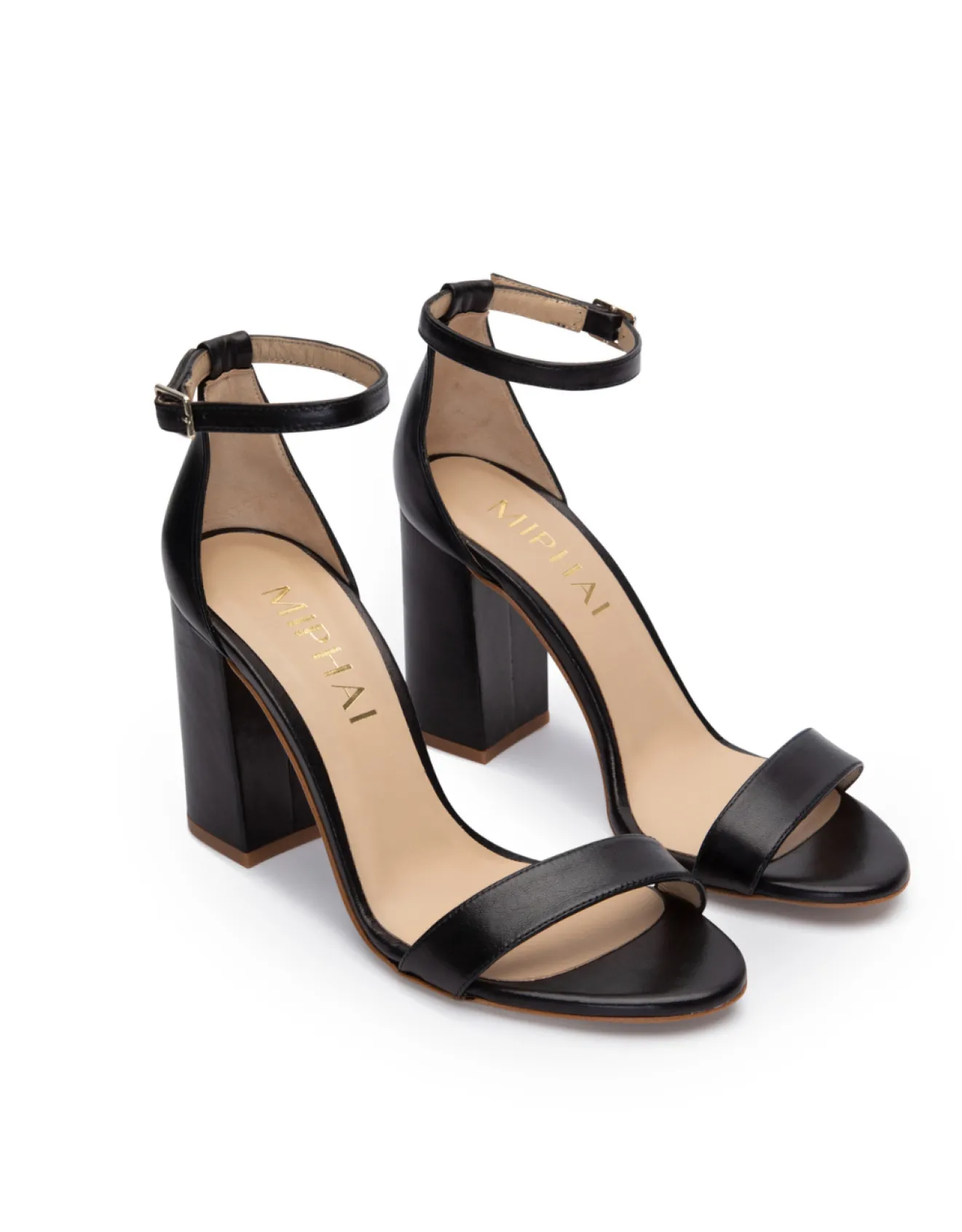 Miphai Chaussures-Sandales en cuir Garbo noir