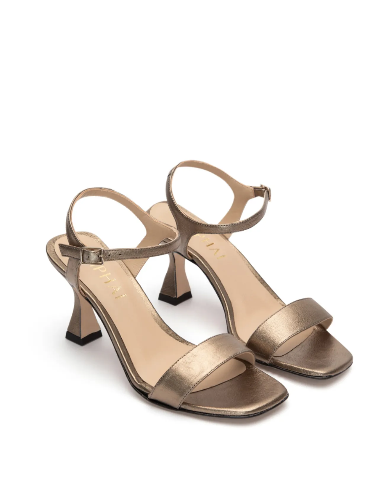 Miphai Chaussures-Sandales en cuir Marilyn bronze