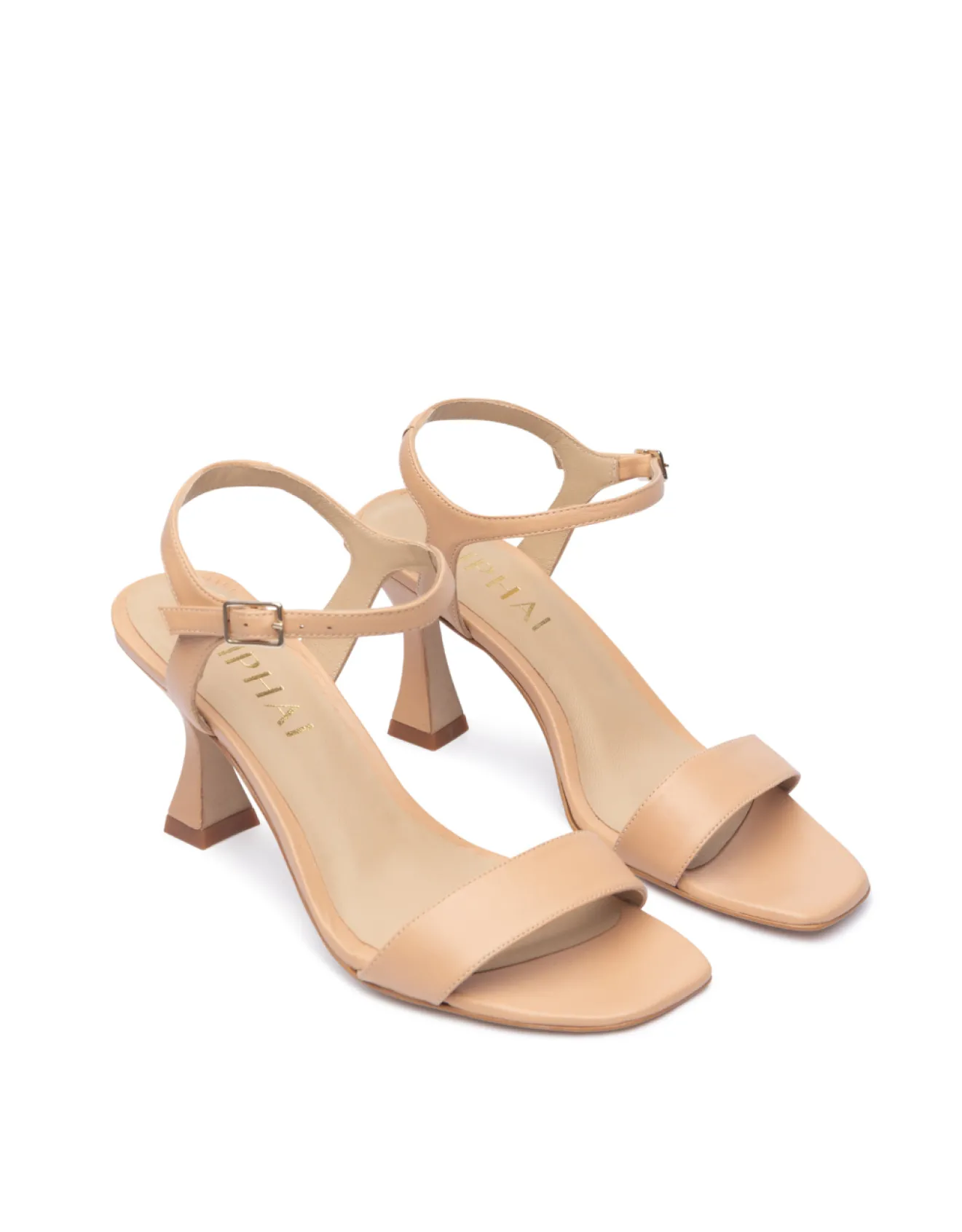 Miphai Chaussures-Sandales en cuir Marilyn nude