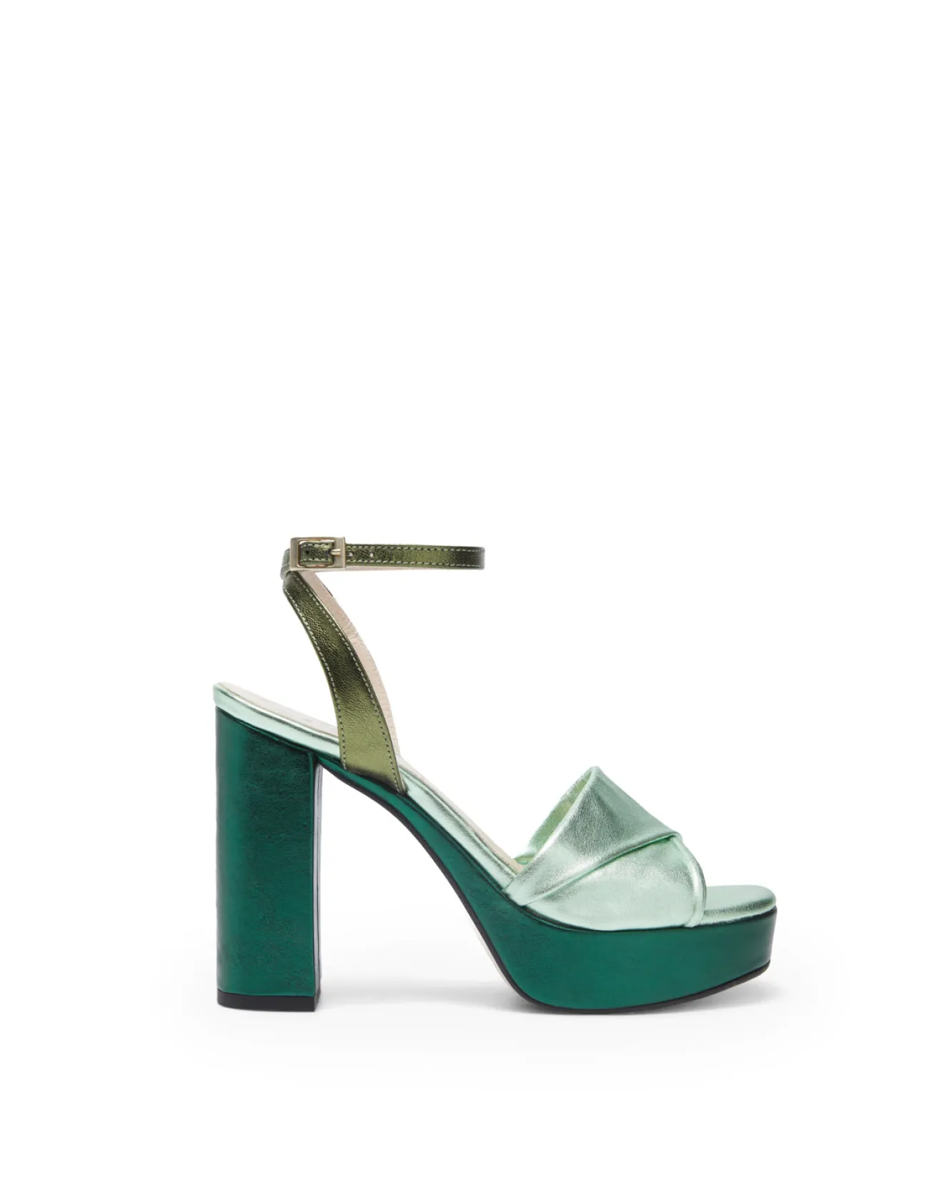 Miphai Chaussures-Sandales Nia en Cuir Verte